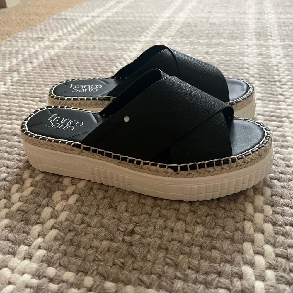 Franco Sarto Black Birch Sandal- sz 8